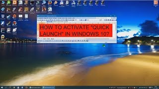 Quick Launch Icons Blank Error on Taskbar Windows 1087 FIX Tutorial [upl. by Eolande]