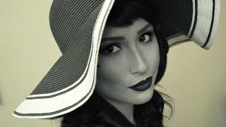 Black and White 40s Glamour Makeup Tutorial [upl. by Eentihw]