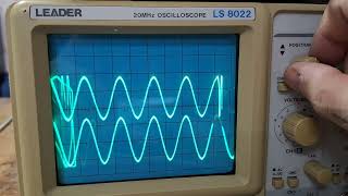 OSCILOSCÓPIO ANALÓGICO LEADER LS 8022 20MHZ [upl. by Konopka]