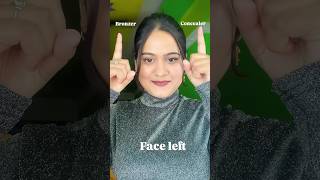 Bronzer vs concealerwhich one really prefer you ✅😱 song trending viralvideohacks facepalette [upl. by Naihr]