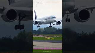 Rate the Landing  Qatar A350 Landing shorts aviation [upl. by Mellette]