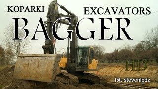 Koparki w akcji ☆ Excavator in action ☆ Bagger ☆ รถขุด ☆ Máy đào xúc ᴴᴰ [upl. by Ahsikel]