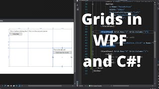 Grids in XAML and in the Code Behind  WPF C Tutorial Part 3 [upl. by Naujaj889]