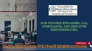 H1B Process Explained LCA Compliance and Employer Responsibilities Audio [upl. by Nhguavahs]