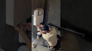 ￼ Concealed Cistern Install🚿🌴 plumbingservices bathroomdesign shortvideo ￼ [upl. by Ahsika]