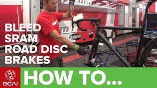 How To Bleed SRAM Road Disc Brakes  Maintain Your SRAM Red Hydraulic Disc Brakes [upl. by Glarum904]