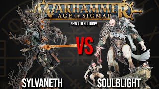 Sylvaneth Vs Soulblight Gravelords  Warhammer AoS 4th Edition [upl. by Etnoek]