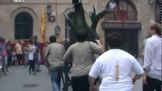 Corpus 2012 Solsona Caiguda del Drac [upl. by Eadnus]