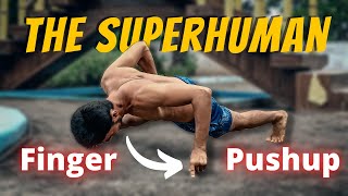 Worlds most EPIC FINGER PUSHUPS  Learn how to  The World Record Pushup Bruce Lee [upl. by Enriqueta]