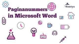 Paginanummers in Microsoft Word [upl. by Leafar]