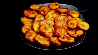 Pataocones o Tostones de platanos maduros  Receta cocinemosjuntos [upl. by Pandora]