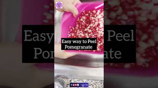 Easy way to peel Pomegranate pomegranate howto peel foryou fyp pti viral aamiraway [upl. by Nollahp]