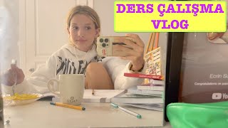 DERS ÇALIŞMA VLOG Ecrin Su Çoban ✏️📕 [upl. by Schindler750]