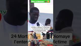 Président Bassirou Diomaye sur le naufrage de mbour senegal [upl. by Atirb467]