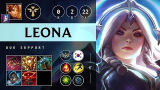 Leona Support vs Rell Vision Controller  KR Challenger Patch 1421 [upl. by Hertberg]