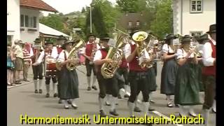 Musikkapellen im Festzug der Musikkapelle Durach zum 225jährigen Jubiläum [upl. by Nalani]