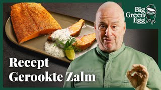 De ultieme gerookte zalm met dillesaus  Big Green Egg Recept [upl. by Kellie]