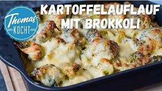 KartoffelBrokkoliAuflauf mit Käse überbacken  einfach und gut [upl. by Hun]