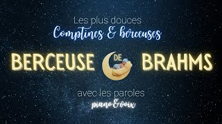 Berceuse de Brahms Geneviève Paré  douce comptine en français  pour endormir bébé [upl. by Etessil582]