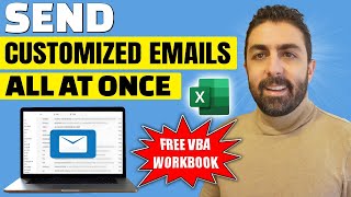 Send Bulk Emails from Excel Spreadsheet 📧  FREE VBA Workbook incl multiple attachments🖇 [upl. by Ycart]