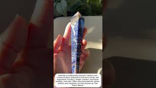 sodalite wand c  crystal if interested click bio crystalproperties crystals crystalproducts [upl. by Laehctim]