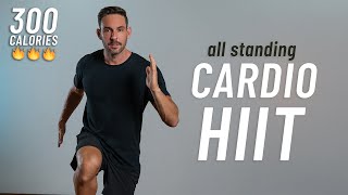 20 MIN CARDIO HIIT WORKOUT  ALL STANDING  No Squats or Lunges [upl. by Shellans]