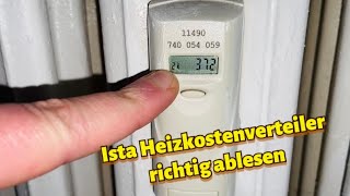 Ista Heizkostenverteiler ablesen  Ista Heizkostenverteiler was bedeuten die Zahlen 2 Werte [upl. by Nerta]