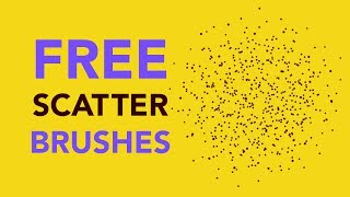 FREE Scatter Brushes for Photoshop Stipple brush amp How to Add [upl. by Rose309]