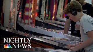 A Look At The Unlikely Resurgence Of Pinball In The Mobile Age  NBC Nightly News [upl. by Nerrad312]