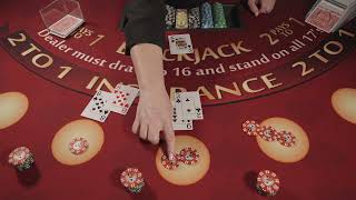 21 Fun Blackjack Training Blackjacks double downs and splits [upl. by Arivle]