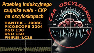 Przebieg indukcyjnego czujnika wału – CKP na oscyloskopach [upl. by Dlaniger]