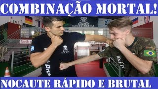 Combinação avançada  como se defender e NOCAUTEAR Krav Maga Caveira [upl. by Donalt]