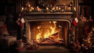 Warmth Of Christmas  Fireplace Sleep Aid For Instant Coziness  Fireplace Burning [upl. by Kamila]