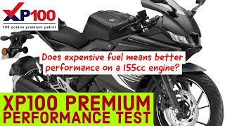 XP100 Octane Premium Petrol Performance Test on Yamaha R15 [upl. by Zamir]