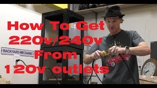 How To Get 220V240V From Two 120V Outlets No Electrical Panel Work Required [upl. by Kwasi]