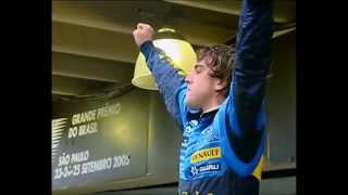 Alonso celebrates F1 2005 title [upl. by Nwahsd]