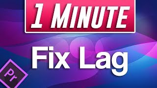 Premiere Pro CC  How to Fix Video Playback Lag While Editing Timeline [upl. by Qahsi640]