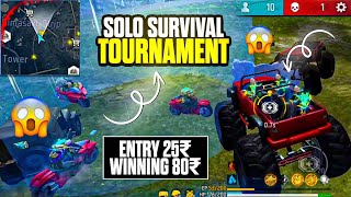 Solo Survival Tournament Gameplay  Entry 25₹ Win 80₹  Earn Money by Playing Games  Ep2 [upl. by Ignatz]