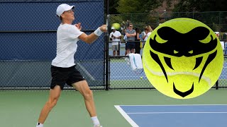 Jannik Sinner SMASHING Forehands In Slow Motion [upl. by Deidre]