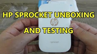 HP SPROCKET Printer UnboxingSetting upPrinting [upl. by Flyn47]