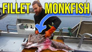 How to Clean and Fillet Monkfish Tail Cheeks and Liver [upl. by Herod222]