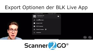 Export Optionen der BLK Live App Scanner2GO [upl. by Hayes416]