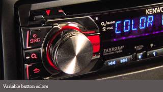 Kenwood KDC352U CD Receiver Display and Controls Demo  Crutchfield Video [upl. by Fredra727]