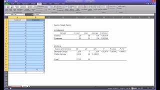 Pretest and Posttest Analysis Using Excel [upl. by Ailuig165]