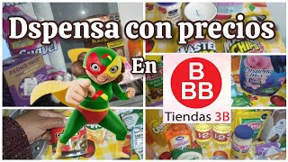 DESPENSA CON PRECIOS COMPRAS EN BODEGA AURRERÁ Y EN 3B [upl. by Neille]