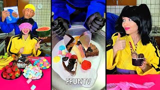 Mix food vs fruit ice cream challenge [upl. by Eanehs174]