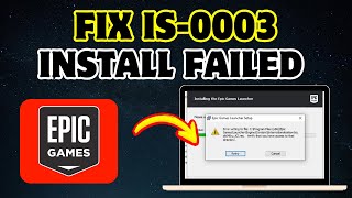 How to Fix Epic Games Error “IS0003 Install Failed  Could not create directory” on PC [upl. by Notnil]