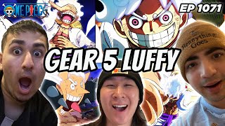 LUFFY GEAR 5 PEAK FICTION  ONE PIECE EPISODE 1071 REACTION [upl. by Luciana290]