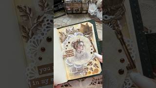 ASMR journal Whispers of Autumn🍂🗝️🕰️🍁✨asmr journaling scrapbooking journal diy fyp [upl. by Helga]