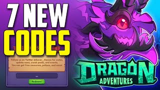 NEW ALL WORKING CODES FOR DRAGON ADVENTURES IN 2024 ROBLOX DRAGON ADVENTURES CODES [upl. by Eimor]